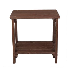 20inx14inx20in, Light Brown, Courtyard  Side Table