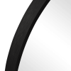 36"x24" Morden Right Angle Arched Black Alloy Aluminium Thin Framed Wall-Mounted Vanity Mirror Bathroom Vanity Mirror for Bedroom Entryway, Living/Dre
