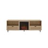 Coastal Rattan-Door TV Stand for TVs up to 10015' â€“ Coastal Oak