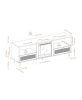 Coastal Rattan-Door TV Stand for TVs up to 10015' â€“ Coastal Oak
