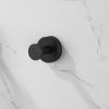 Round Base Wall Hanging Coat Hook with Screws- Matte Black Towel Hook; 4 Pack; for Entry Shoe Cabinet; Wardrobe Bathroom Bedroom Furniture Hardware