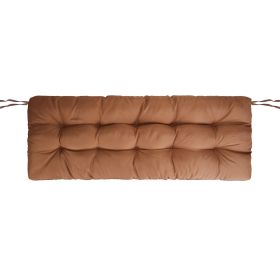 1Pc Bench Seat Cushion For Indoor Outdoor Furniture Water-Resistant Or Non-Water-Resistant Options 8CM Or 10CM 51.18 X 19.68IN For Garden Patio B (Option: Waterproof 10CM Coffee)