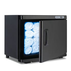 110V 23L ABS Aluminum Alloy Liner Black Towel Sterilizer (Color: Black)