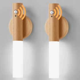 Wood Grain Sensor Lights Add A Warm Atmosphere To Your Home. Ideal As Night Lights And Home Decoration Mood Lighting (Option: Wood2PS)
