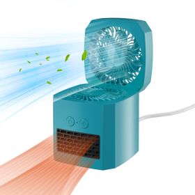 Dual-function Cooling And Heating Fan For Home Comfort, Suitable For Room Cooling And Heating (Color: Blue)
