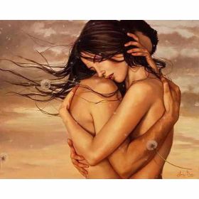 Digital Oil Painting Diy Frameless Beautiful Characters (Option: 40x50cm)